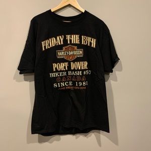 Harley-Davidson Shirts - Clare’s Harley Davidson Niagara Friday 13 T-Shirt Harley-Davidson Shirts - Clare’s Harley Davidson Niagara Friday 13 T-Shirt